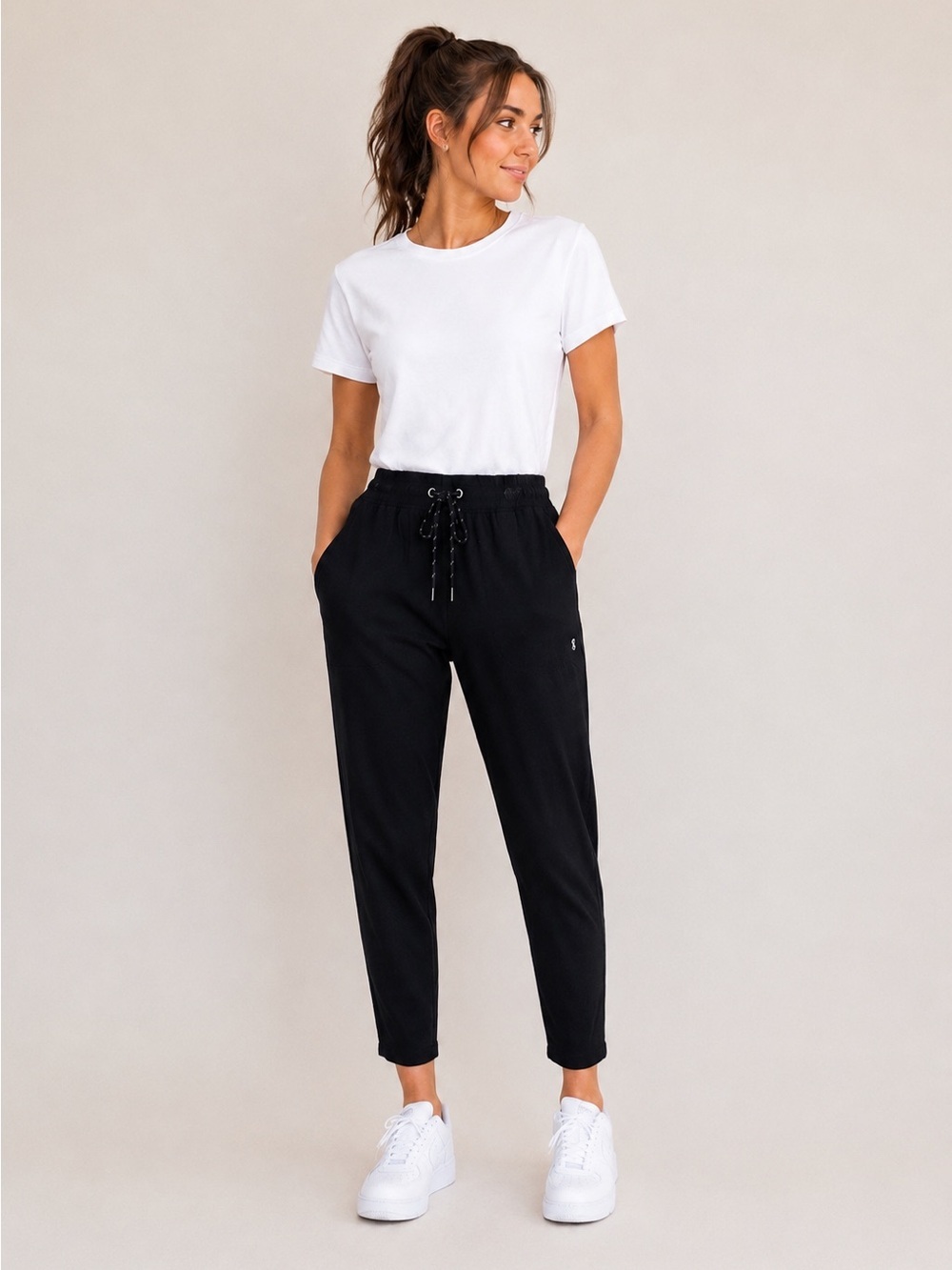 NEW Free Country Get Out There Women’s Tapered Fit Black Work Pants Size Medium